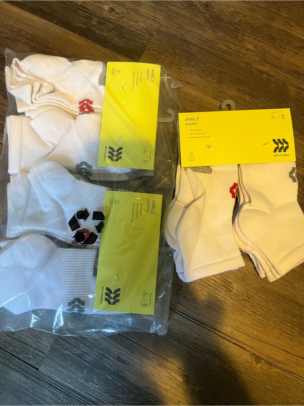 Kids White Ankle Socks - (3)-6-Pack